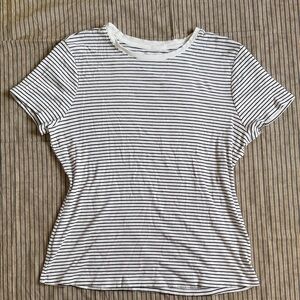 Nine West Black and White Striped Women's Top